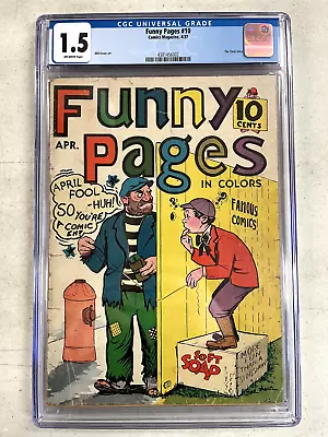 Buy Funny Pages #10 CGC 1.5 1937 -Centaur/ Comics Magazine - Clock Story! Eisner Art • 398.32£
