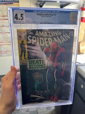 Buy Amazing Spider-Man 75 CGC 4.5  Death  Of Silvernane Lizard Appearance • 51.11£