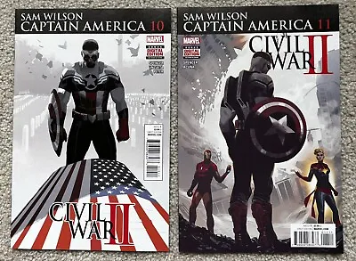 Buy Captain America Sam Wilson #10 & 11 - 2016 - Combine Shipping • 3.94£