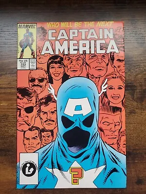 Buy Captain America #333 1987 1st APPEARANCE John Walker As CAPTAIN AMERICA Key Zeck • 9.50£