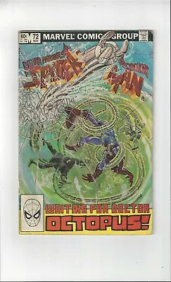 Buy Marvel Comics Peter Parker The Spectacular Spider-man No. 72 Nov 1982 60c USA • 4.24£