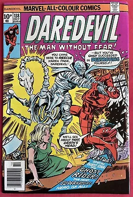 Buy Daredevil #138 (1976) Ghost Rider Appearance UK Pence Variant • 14.95£