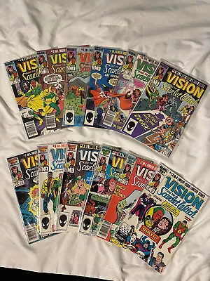 Buy Marvel Comics Vision And The Scarlet Witch Book Lot, 1985, Complete Run #1-12 VF • 39.42£