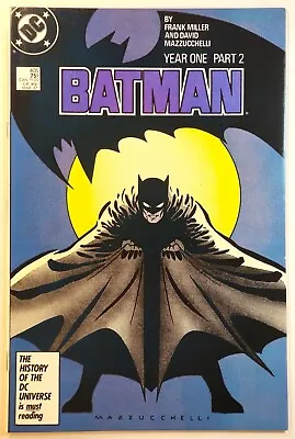 Buy Batman #405 DC Comic NM 9.4 Year One Pt2 1987 Frank Miller, David Mazzucchelli • 18.47£