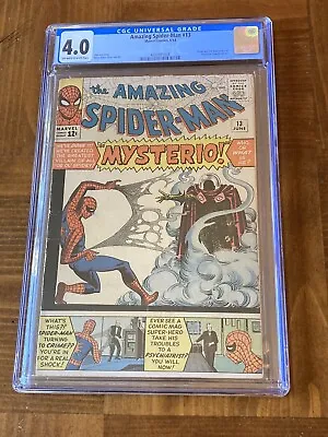 Buy Amazing Spider-Man 13 CGC 4.0 OW/White Pages (1st App Of Mysterio) #004 + Magnet • 788.47£