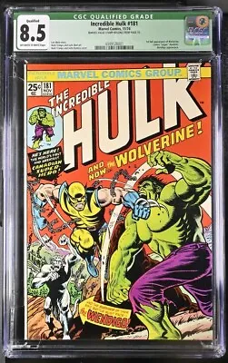Buy Incredible Hulk #181 Cgc 8.5 1st Wolverine John Romita • 3,597.83£