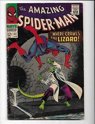 Buy Amazing Spider-man 44 - Vg 4.0 - Aunt May - 2nd Appearance Of The Lizard (1967) • 87.10£