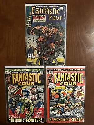 Buy Fantastic Four Bronze Age Lot! 68 124 125 Final Stan Lee Monthly Story As Writer • 17.56£