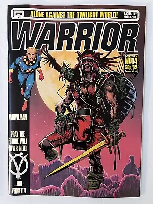 Buy WARRIOR #14 Magazine OCT 1983 (7.5/8.0) V For Vendetta / Marvelman • 15.80£