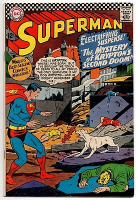 Buy Superman Vol 1 No 189 Aug 1966 (FN-) (5.5) Cents Copy, No T&P UK Price Stamp • 31.99£