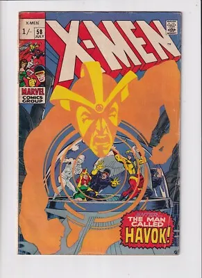 Buy Uncanny X-Men (1963) #  58 UK Price (4.0-VG) (274524) Havok, Neal Adams Cover... • 72£
