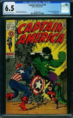 Buy Captain America #110 🔑 CGC 6.5 Hulk Rick Becomes Bucky 1st Madame Hydra / Viper • 215.07£