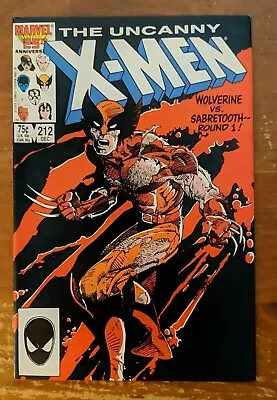 Buy Marvel Uncanny X-men #212 Wolverine Vs. Sabretooth Vf/vf+ 1986  • 12.79£