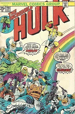 Buy The Incredible Hulk: Issue 190: August 1975: The Man Who Came Down On A Rainbow! • 2.92£