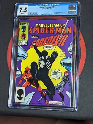 Buy Marvel Team Up #141 CGC 7.5 VF- 1st Black Spider-Man Costume- Daredevil App • 109.38£