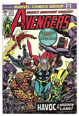 Buy The AVENGERS #127 MARVEL COMIC BOOK 7th Ultron App. Fantastic Four Inhumans 1974 • 20.08£