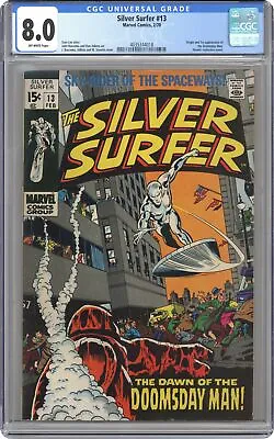 Buy Silver Surfer #13 CGC 8.0 1970 4035344018 • 222.57£
