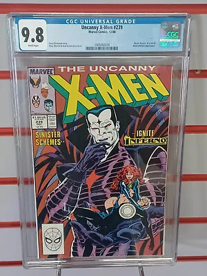 Buy UNCANNY X-MEN #239 (Marvel Comics, 1988) CGC Graded 9.8  ~SINISTER ~WHITE Pages • 160.70£