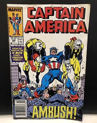 Buy Captain America Comic #346 Comic , Marvel Comics Newsstand Low Grade • 2.65£