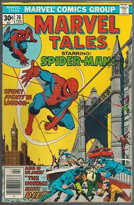Buy Marvel Tales 76  Spidey In London!  (rep Amazing Spider-Man 95)  1977 VG • 3.12£