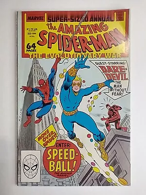 Buy Marvel Amazing Spider-Man Annual #22 1st Appearance Speedball 1st Mark Bagley SM • 14.72£