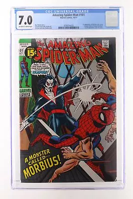 Buy Amazing Spider-Man #101 - Marvel Comics 1971 CGC 7.0 1st Appearance Of Morbius • 395£