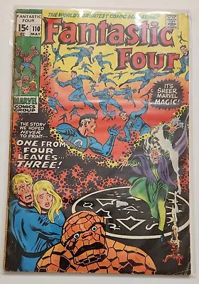 Buy Fantastic Four #110 Bronze Age - 1st Cover App Of Agatha Harkness - Low Grade • 20.11£