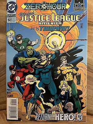 Buy JUSTICE LEAGUE AMERICA #92 DC Comics 1994 Zero Hour • 2.50£