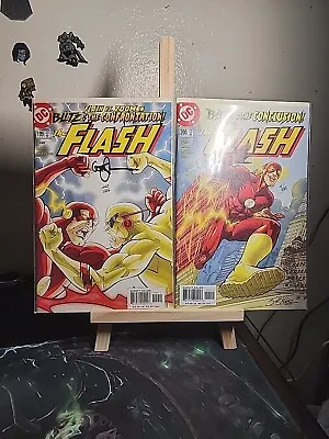 Buy The Flash 199 (442/497) & 200 (451/599) Both Signed & Coa By Geoff Johns 2003 .  • 120.09£