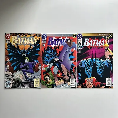 Buy DC Comics Batman #491 492 493 Knightfall 2nd Prints 1993 • 8.03£