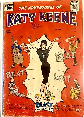 Buy Archie Comics 1960 The Adventures Of Katy Keene Issue 50 Includes Paperdolls • 21.69£