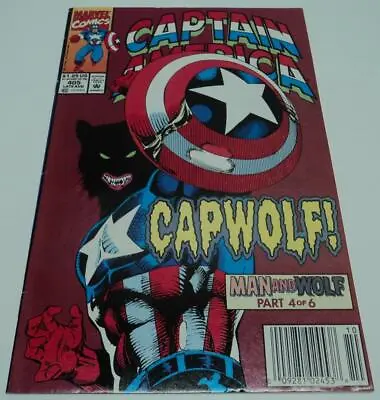 Buy CAPTAIN AMERICA #405 (Marvel Comics 1992) 1st App CAPWOLF (FN/VF) MAN-WOLF • 15.77£