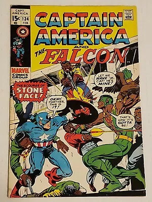 Buy Captain America 134 - 1st Falcon In Title Mast, 1st Sarah Wilson, 1st Stoneface • 19£