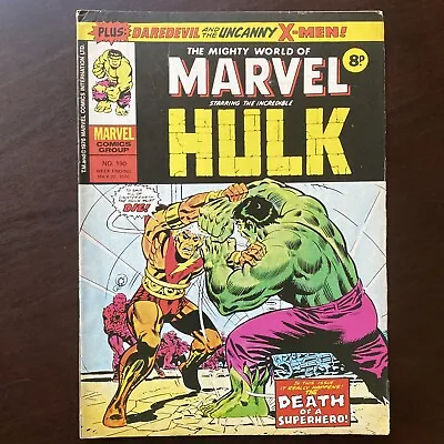 Buy Mighty World Of Marvel #190 Marvel UK Magazine May 22 1976 Hulk FF Daredevil • 8.02£