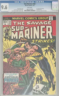 Buy Sub-Mariner #68 Marvel Comics, 1/74 CGC 9.6 • 156.90£