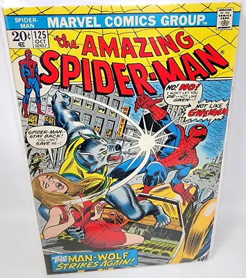 Buy Amazing Spider-man #125 Man-wolf Origin *1973* 7.0 • 61.52£