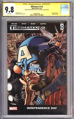 Buy Ultimates 2 #13 Cgc 9.8 Signature Series Signed Mark Millar Captain America • 109.95£