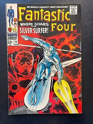 Buy Fantastic Four #72 (Marvel 1968) Silver Surfer Watcher Stan Lee Jack Kirby Cover • 138.30£