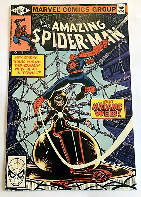 Buy Amazing Spider-Man Comic Book #210 1980 1st Appearance Madame Web Marvel VF • 53.73£
