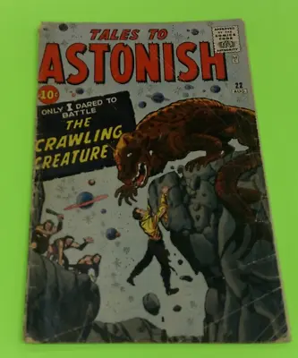 Buy Tales To Astonish #22 GD Pre-Hero Marvel Silver Age Horror Comic 1961 • 51.37£