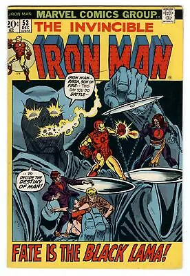 Buy Iron Man #53 Marvel 1972 Bronze Age Gil Kane Cover 1st App Of Black Lama • 15.88£