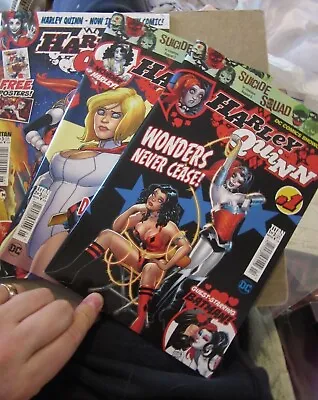 Buy Harley Quinn # 1 - 3, With Posters, 3 DC Comics Lot, Batman, Green Lantern, Kids • 6.35£
