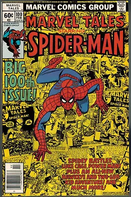 Buy Marvel Tales 100  Luke Cage, Power Man!  (rep Amazing Spider-Man 123)  1979 VF- • 14.19£