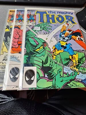 Buy Marvel Comics Mighty Thor Issues 354, 357, 358 VF/NM KEY Death Megatak /4-158 • 7.20£
