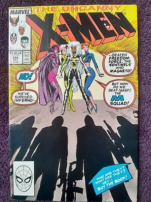 Buy Comics: Uncanny X Men 244 1989 1st Appearance Jubilee. • 30£