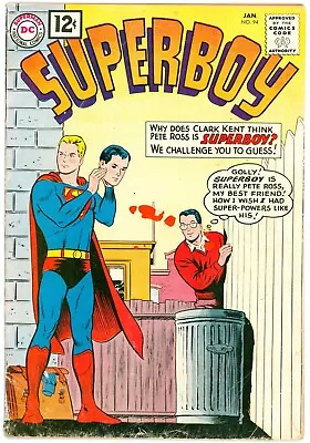 Buy Superboy #94 GD/VG 3.0 (DC, 1/1962) 1st Appearance Of The Superboy Revenge Squad • 13.45£