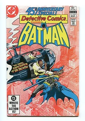Buy Detective Comics #512 - 45th Batman Anniversary - 2nd Dr. Death - 9.6 Copy  1982 • 15.84£
