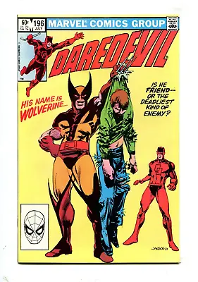 Buy Daredevil #196 - Klaus Janson Cover / Wolverine (9.2) 1983 • 15.79£