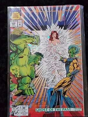 Buy Incredible Hulk # 400 Ghost Of The Past Part 4 Prysmatic Foil Cove 1992 VF • 2.95£