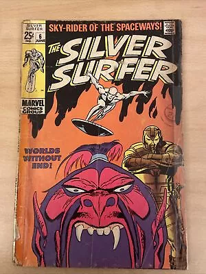 Buy Silver Surfer #6 1969 Volume 1 - Worlds Without End - Marvel Comic • 17.99£